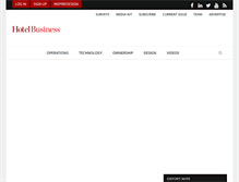 Tablet Screenshot of hotelbusiness.com